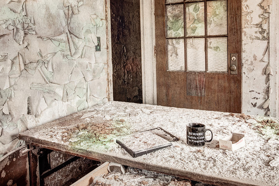 Midlife Crisis in Progress - Abandoned Asylum Photograph by Gary Heller