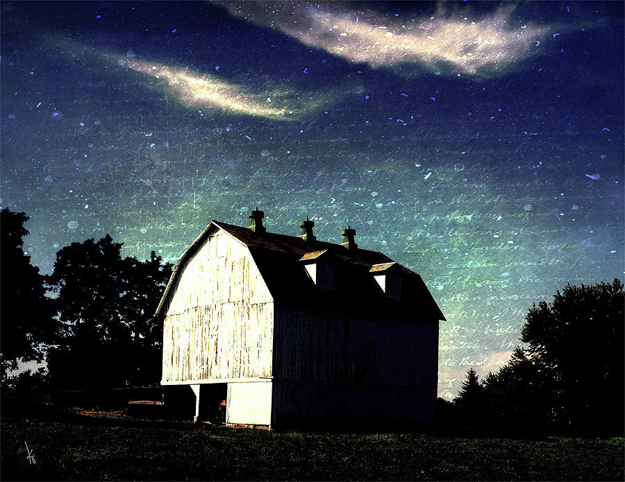 Midnight Barn Digital Art by Krista Droop