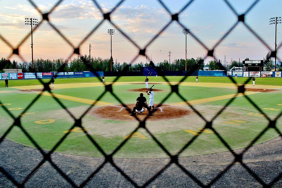 Midnight Baseball Photograph by Benjamin Yeager