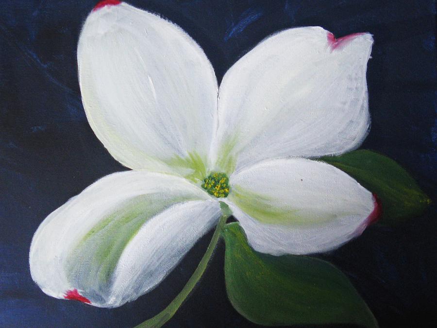 Midnight Blossom Painting by Trilby Cole