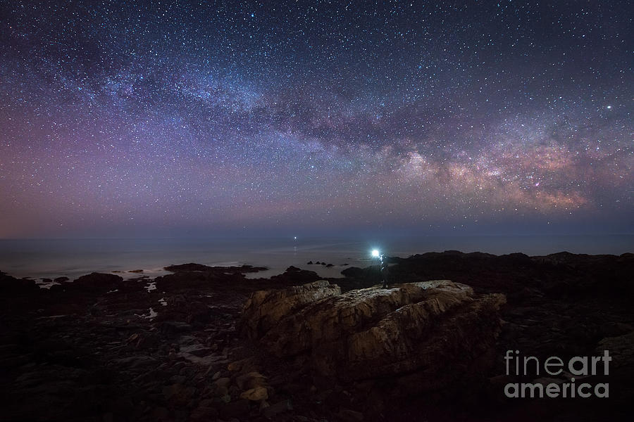 Midnight Explorer at Marginal Way Maine  Photograph by Michael Ver Sprill