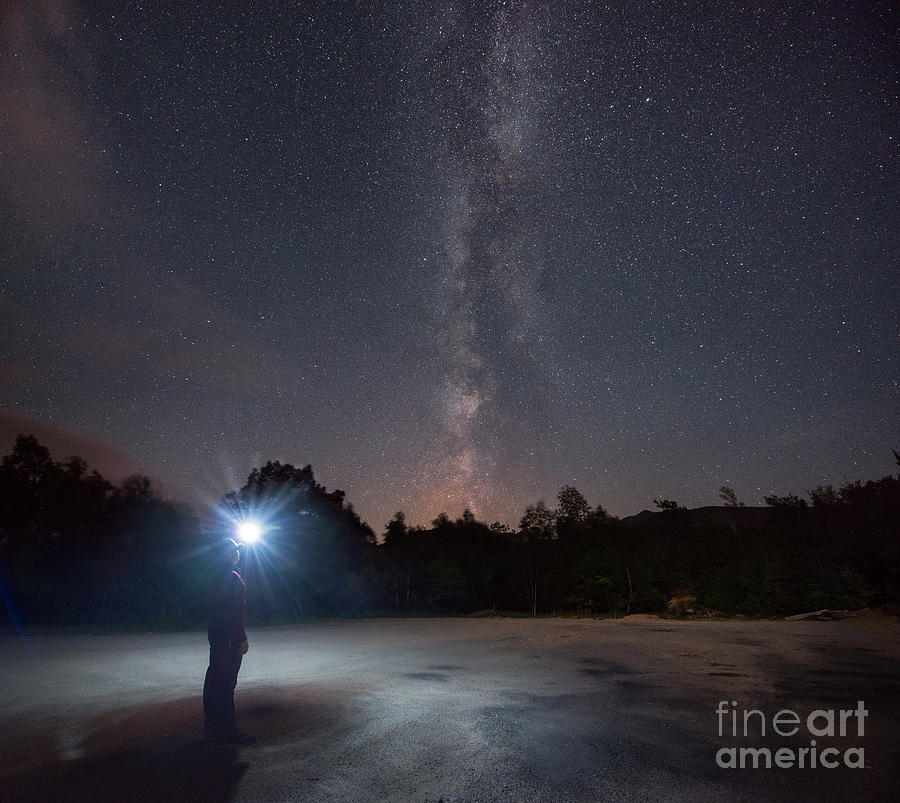 Midnight Explorer at the Adirondack Mountains Photograph by Michael Ver Sprill