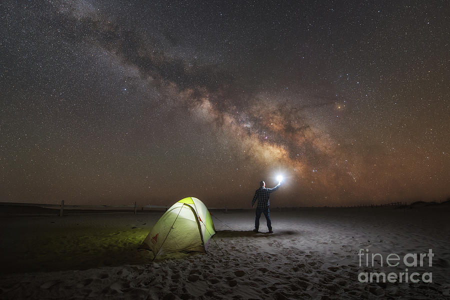 MIdnight Explorer Camping Photograph by Michael Ver Sprill