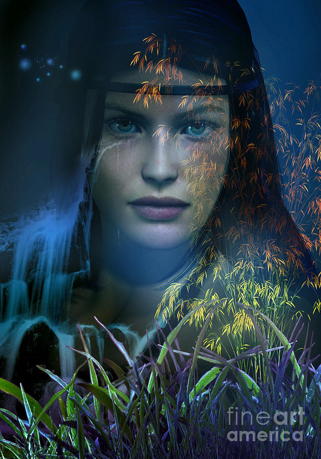 Fantasy Digital Art - Midnight Gaia by Shadowlea Is