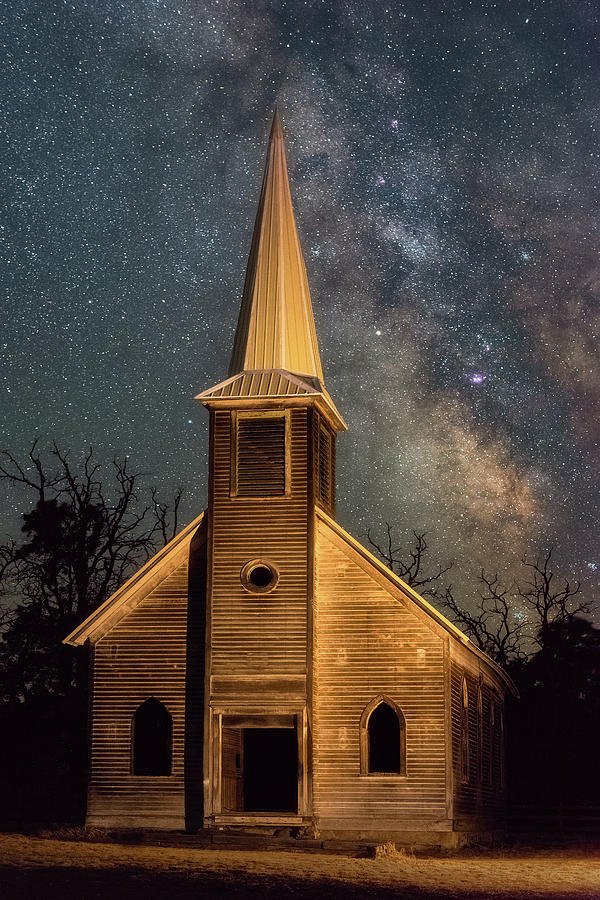 Church Photograph - Midnight Grove by Darren White