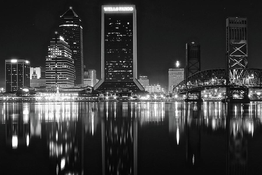 Midnight Lights in Jacksonville Photograph by Frozen in Time Fine Art Photography