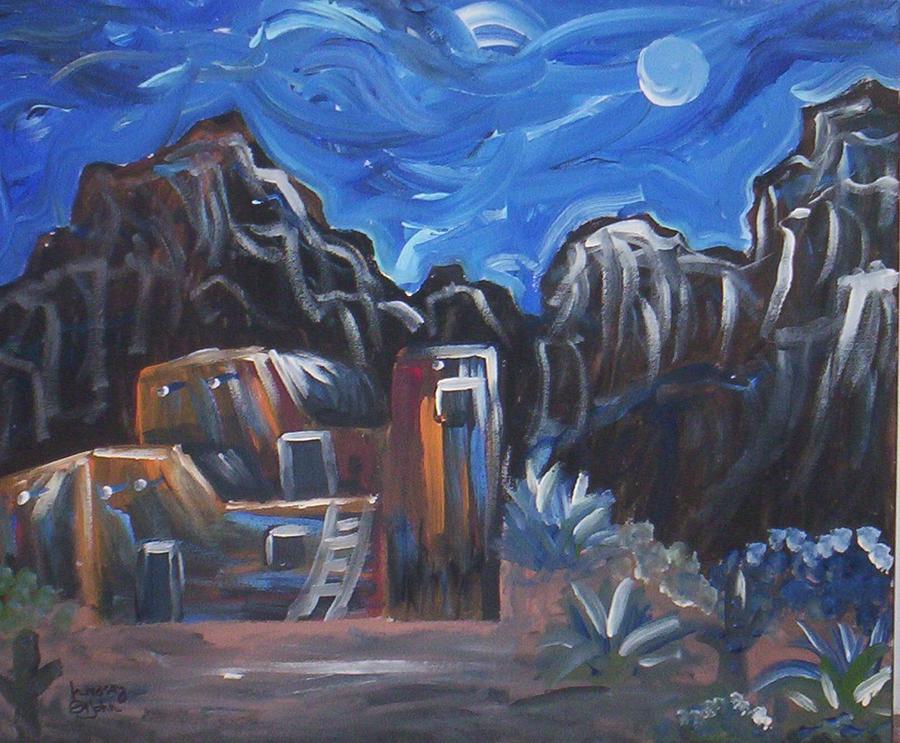 Landscape Painting - Midnight  by Lindsay St john