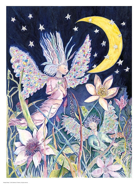 Midnight Magic Painting by Marlene Robbins