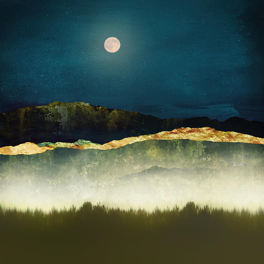Midnight Moonlight Digital Art by Katherine Smit Midnight Moonlight Digital Art by Katherine Smit
