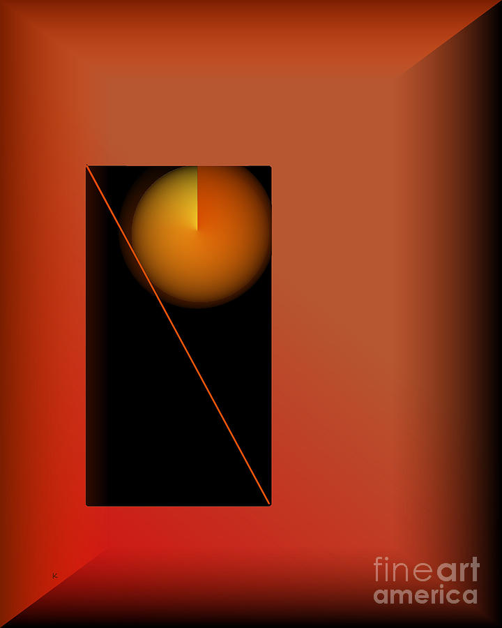 Midnight Orange Digital Art by John Krakora
