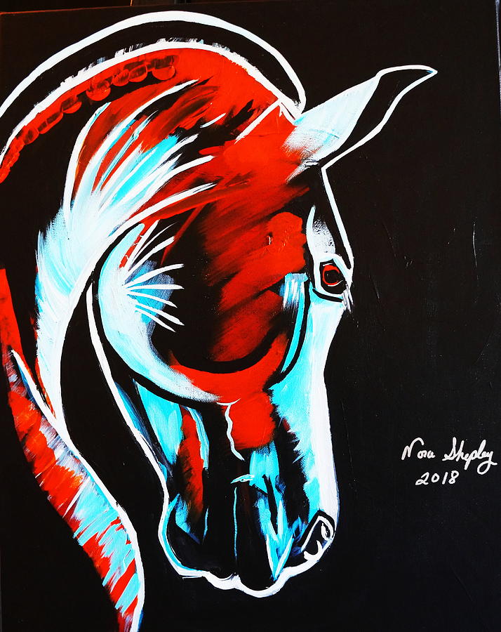 Midnight Rider Painting by Nora Shepley