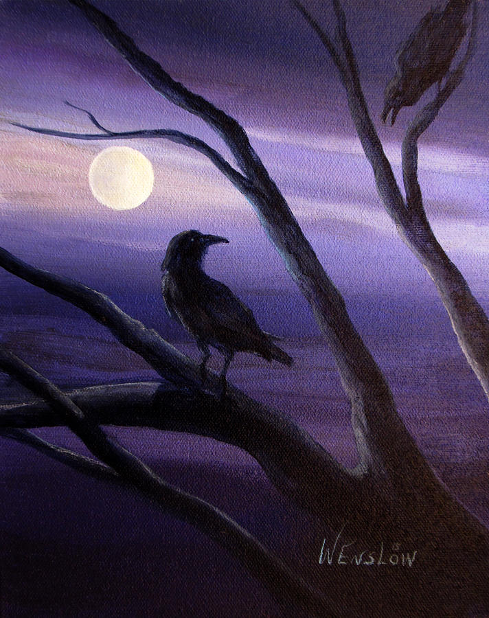 Tree Painting - Midnight by Wayne Enslow