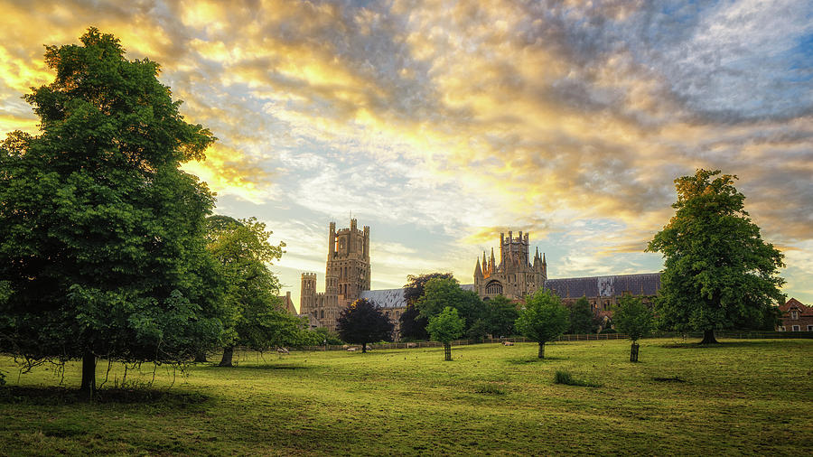 Midsummer evening in Ely Photograph by James Billings