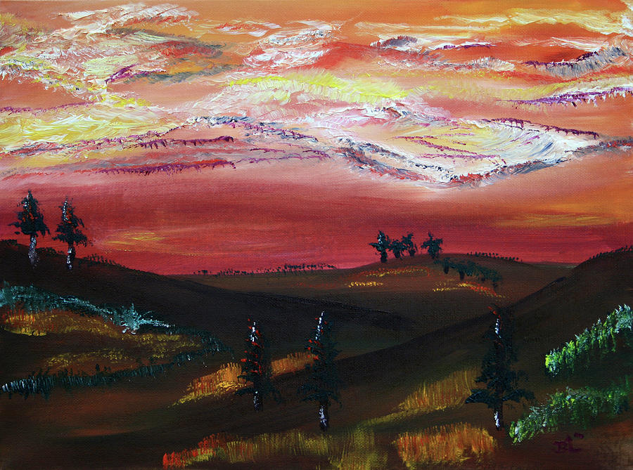Sunset Painting - Midsummer Morning by James Bryron Love