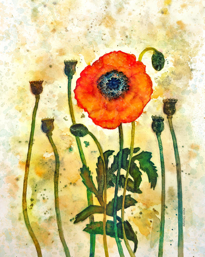 Midsummer Poppy Painting
