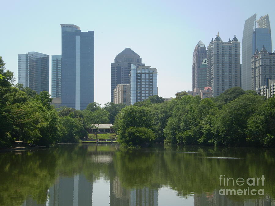 Atlanta Photograph - Midtown Atlanta Skyline by Cat Rondeau