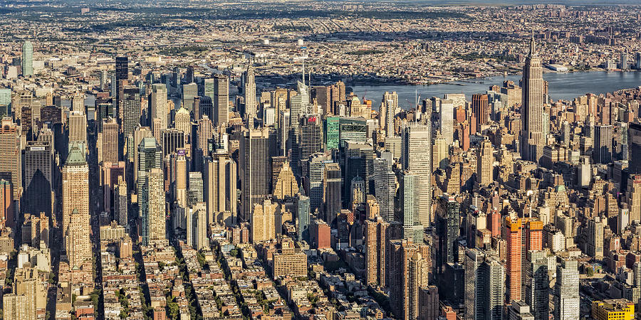Midtown Manhattan NYC Aerial View Photograph by Susan Candelario
