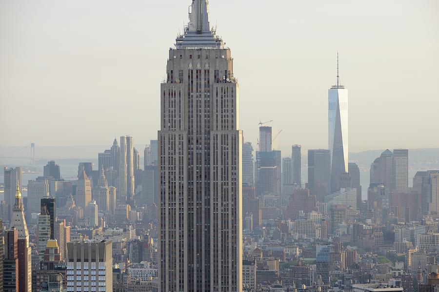 Midtown Manhattan with the Empire State Building in the middle Photograph by Merijn Van der Vliet