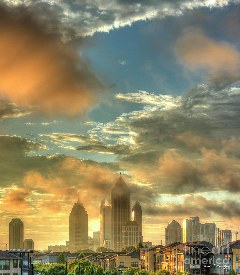 Atlanta Sunrise 7 Atlantic Station Art Photograph by Reid Callaway