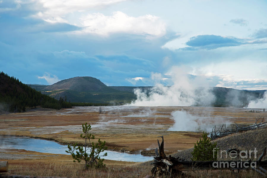 Midway Geyser area Photograph by Cindy Murphy - NightVisions
