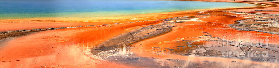 MIdway Geyser Basin Abstract Photograph by Adam Jewell