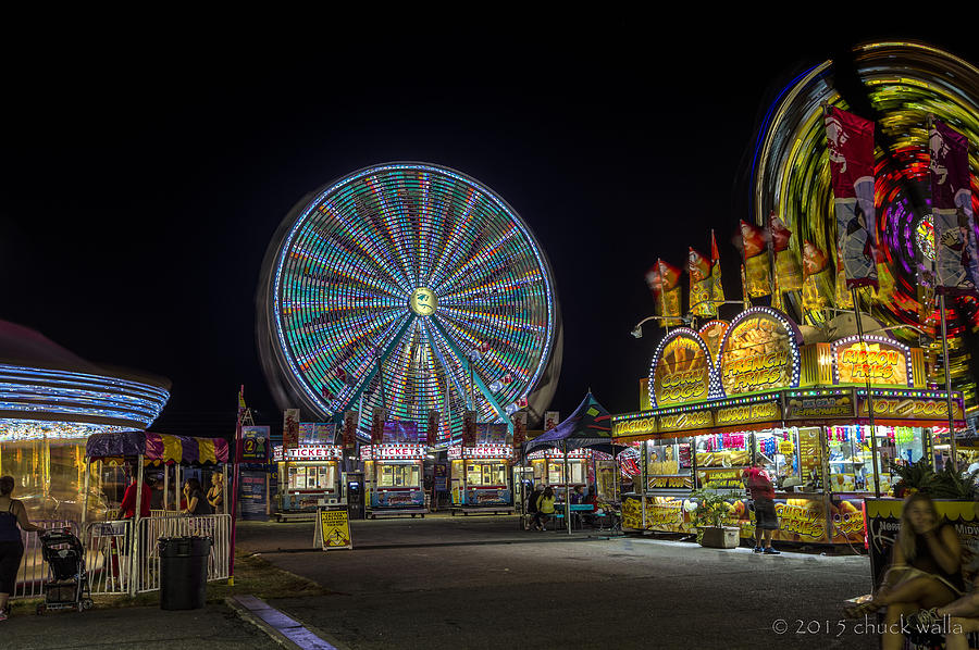 Midway Porter County Fair 2015 Photograph by Chuck Walla