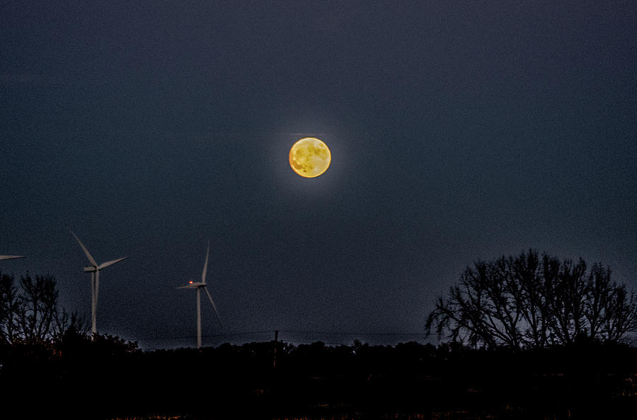 Midwestern Supermoon Photograph