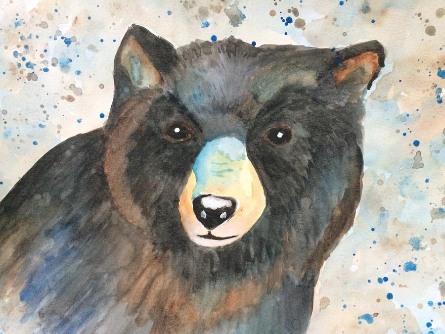 Mighty Black Bear Painting by Chanler Simmons