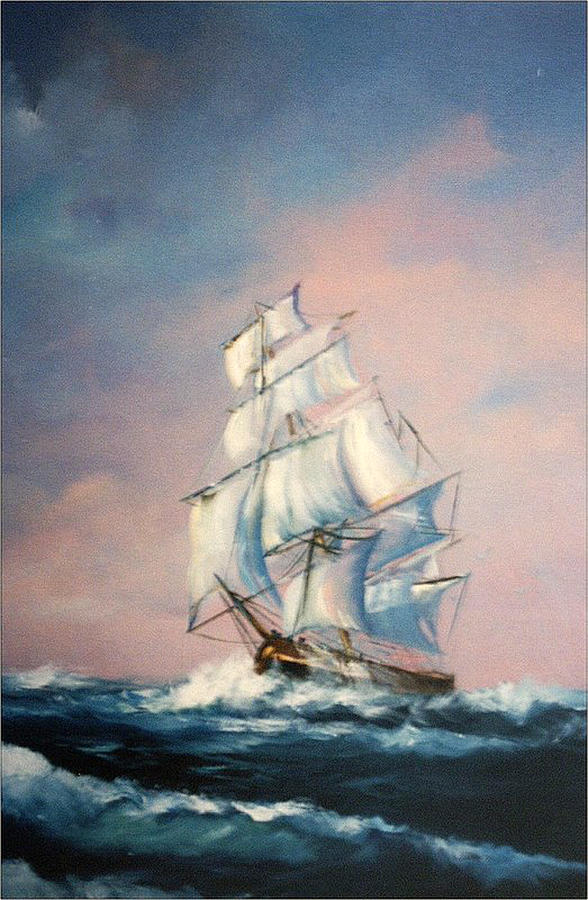 Mighty Clipper Painting by Sally Seago