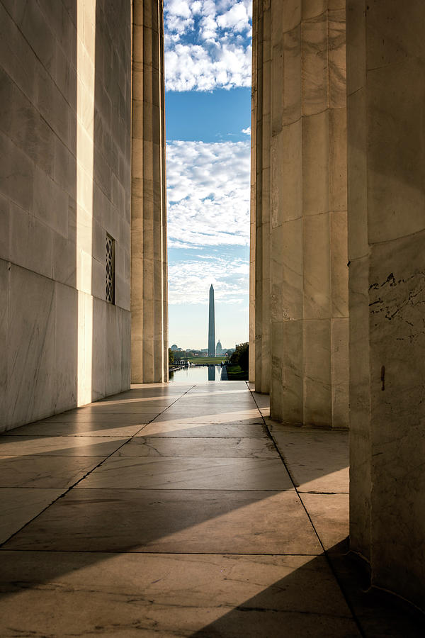 Lincoln Memorial Photograph - Mighty Columns by Ryan Wyckoff