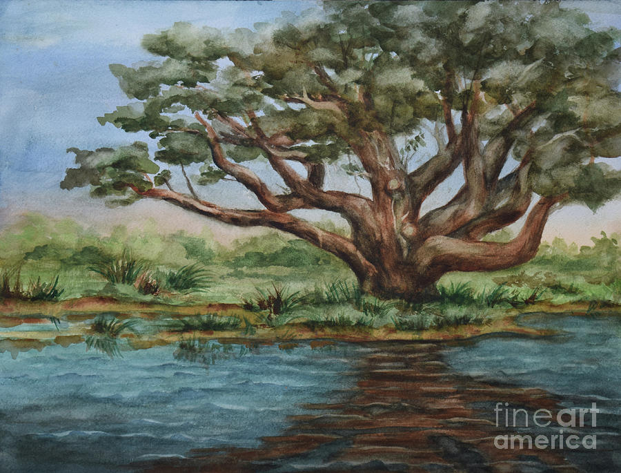 Mighty Oak Painting by Deb Arndt