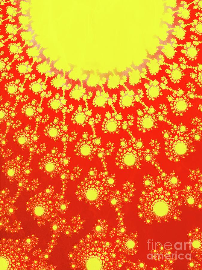 Abstract Digital Art - Mighty Sun by Esoterica Art Agency