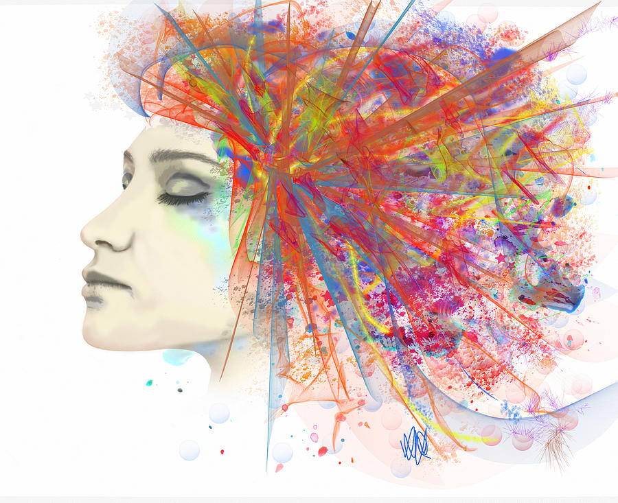 Migraine Painting by Angela Stanton