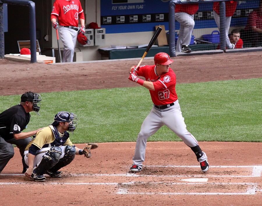 Mike Trout Photograph by Steve Bell - Fine Art America