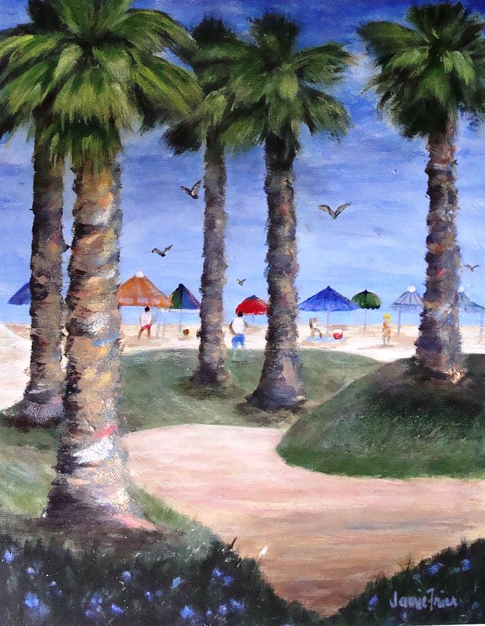 Mikes Hermosa Beach Painting by Jamie Frier