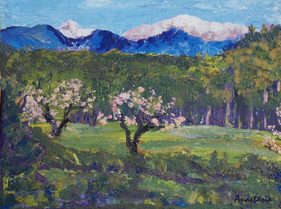 Milagro Spring El Valle Somewhere Off the High Road Painting by Anastasia Savage Ealy