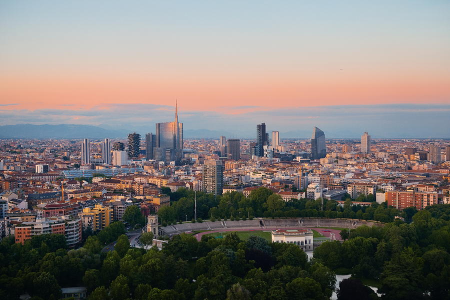 Milan city skyline Photograph by Songquan Deng