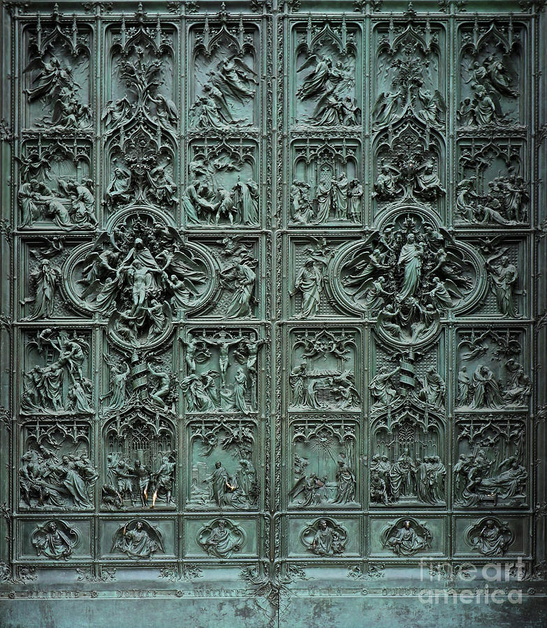 Milan Duomo Doors 7529 Photograph by Jack Schultz