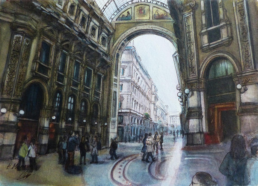 Milan Painting by Henrieta Maneva