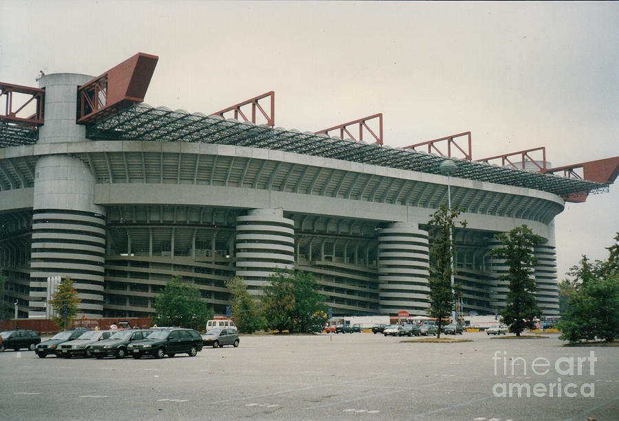 Milan - San Siro - Exterior North Goal - September 1997 Photograph by Legendary Football Grounds