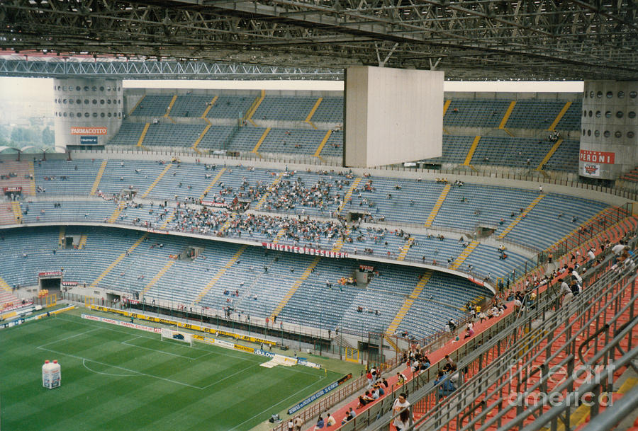 Milan - San Siro - South Goal Tribune - September 1997 Photograph by Legendary Football Grounds
