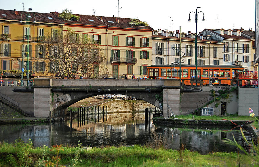 Milano - Darsena - Porto Commerciale Photograph by Carlos Alkmin