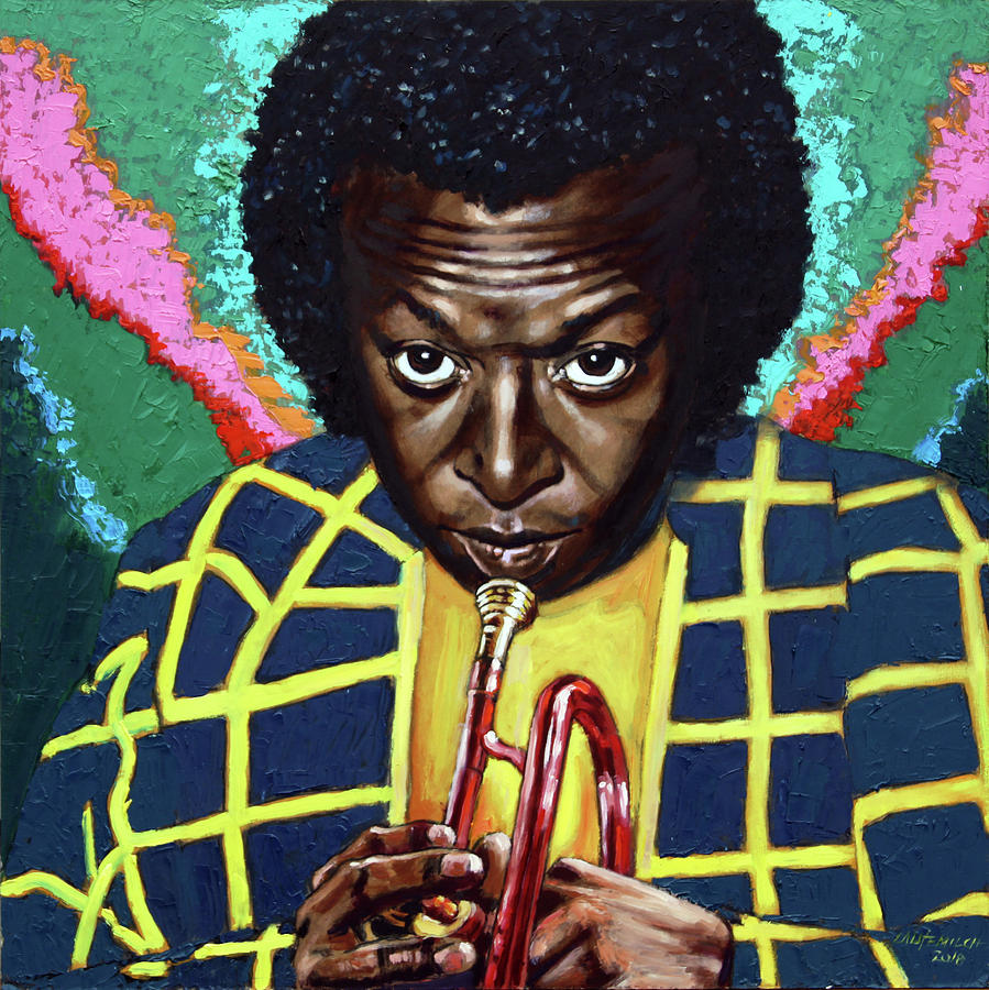Miles Davis Painting by John Lautermilch