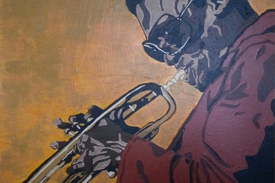 Miles Davis Painting by Rachel Natalie Rawlins