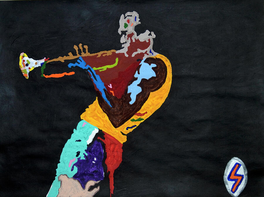 Miles Davis Painting by Stormm Bradshaw