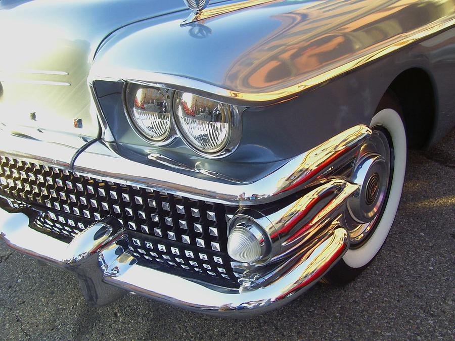 Car Photograph - Miles of Chrome by Randall Easterling
