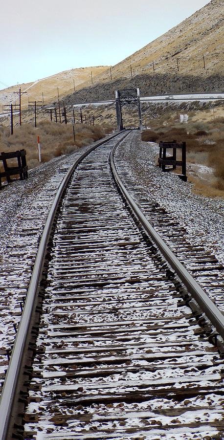 Reno Photograph - Miles of RR Track by Edward Hass