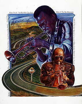 Miles Painting - Miles Then and Now by Buena Johnson Miles Painting - Miles Then and Now by Buena Johnson