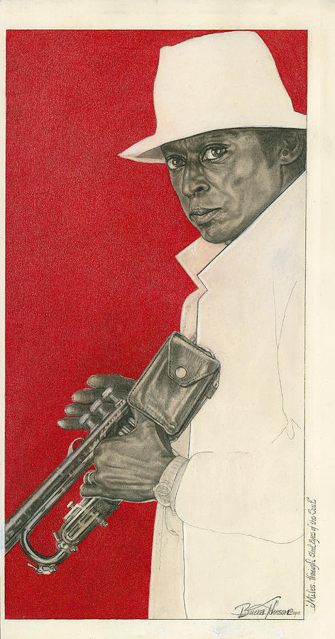 Miles Painting - Miles Through Steel Eyes of the Soul by Buena Johnson Miles Painting - Miles Through Steel Eyes of the Soul by Buena Johnson