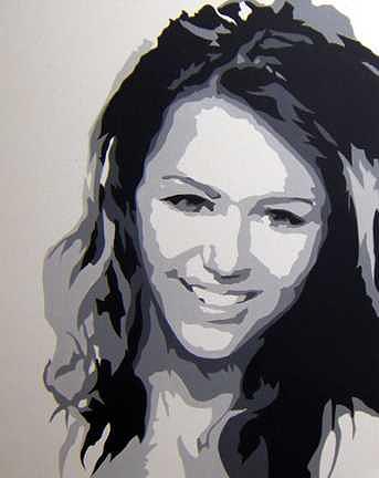 Music Painting - Miley Hannah Now Available by Michael James Toomy Music Painting - Miley Hannah Now Available by Michael James Toomy